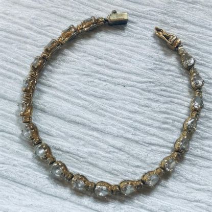 Picture of Estate 925 Gold Washed Silver Rhinestone Bra