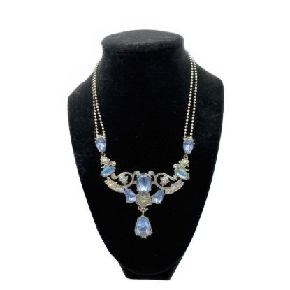 Picture of Vintage Avon Blue Rhinestone Crystal Bridal Necklace