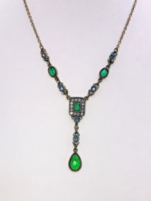 Picture of Avon Antique Gold Tone Rhinestone Necklace