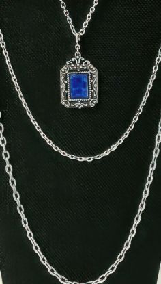 Picture of Sarah Coventry Roman Holiday Silver Reversible Necklace