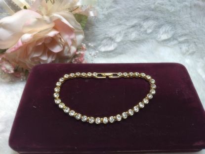 Picture of Swarovski Crystal Gold Tone Bubble Tennis Bracelet