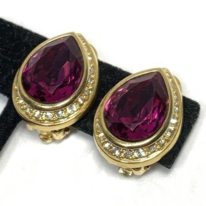 Picture of Authentic Swarovski Vintage Pink Crystal Earrings