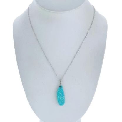 Picture of Vintage Sterling Silver 925 Blue Turquoise Pendant
