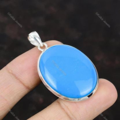Picture of Natural Sleeping Beauty Turquoise Pendant Sterling Silver