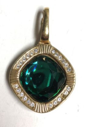 Picture of Swarovski Green Large Pendant Enhancer Jewelry