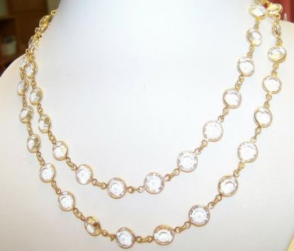 Picture of Sparkly Swarovski Clear Crystal Necklace Signed