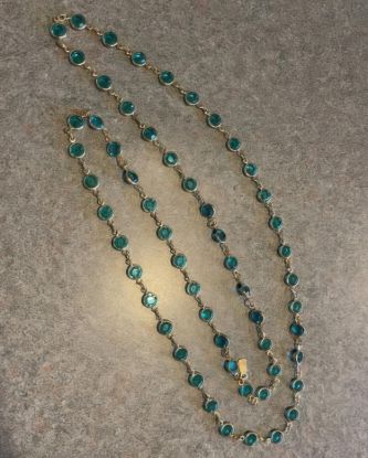 Picture of Vintage Swarovski Emerald Crystal Goldtone Necklace
