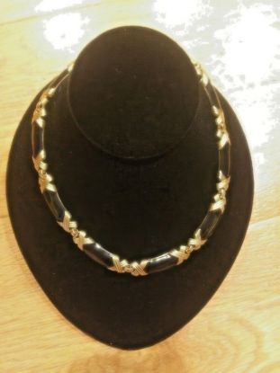 Picture of Vintage Monet Black Gold High End Choker