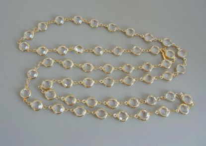 Picture of Swarovski Swan Necklace Clear Crystal Bezel