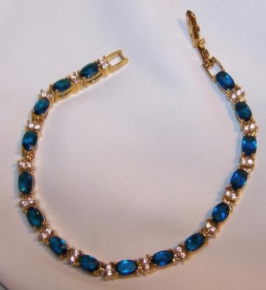 Picture of Vintage Avon Blue Sapphire Tennis Bracelet
