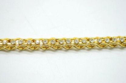 Picture of Vintage Gold Tone Clear Rhinestone Tennis Bracelet