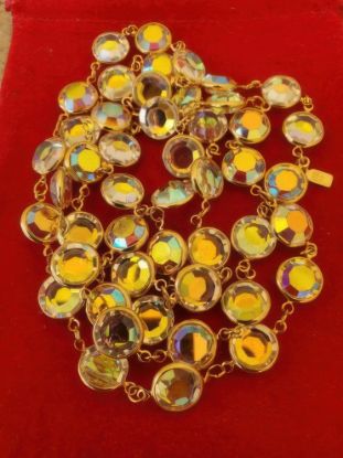 Picture of Swarovski Swan Gold Tone Fluorescent Crystal Necklace