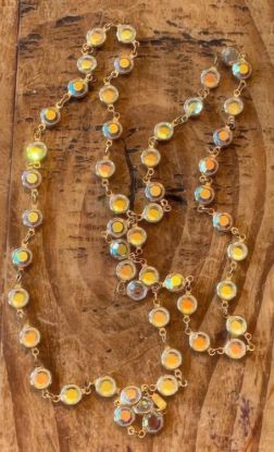 Picture of Swarovski Aurora Borealis Gold Tone Necklace