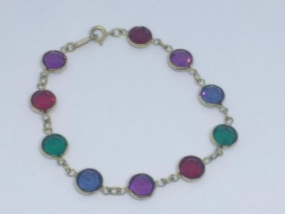Picture of Swarovski Gold Tone Multicolor Crystal Bracelet