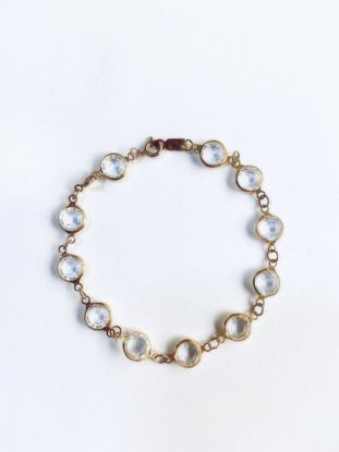 Picture of Vintage Swarovski Swan Gold Clear Crystal Bracelet