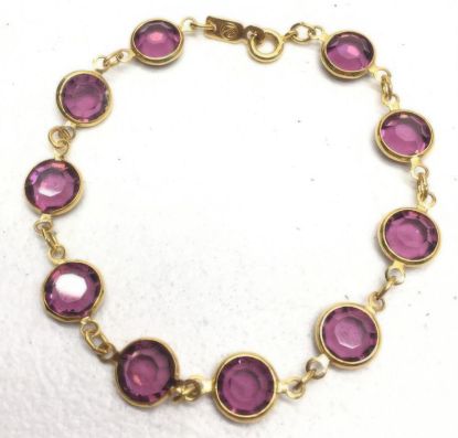 Picture of Swarovski Vintage Gold Tone Rhinestone Bracelet