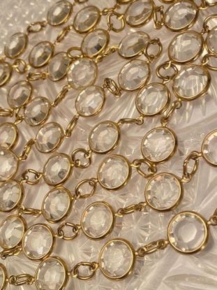 Picture of Vintage Austrian Crystal Necklace Gold Plated