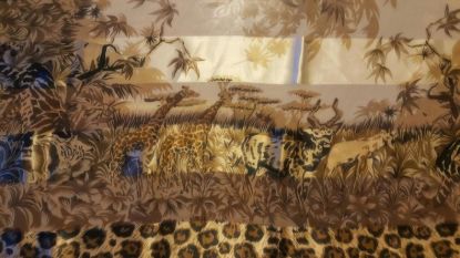 Picture of Women Scarf Giraffe Leopard Print Safari Accessory