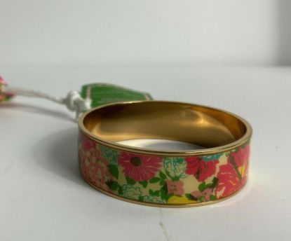 Picture of Lilly Pulitzer Gold Tone Floral Bangle Bracelet